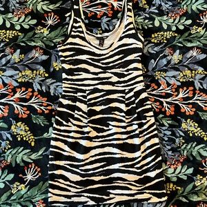 Zebra h&m dress